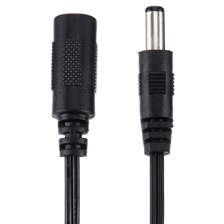 5.5 x 2.1mm DC Female to 5.5 x 2.5mm DC Male Power Connector Cable for Laptop Adapter, Length: 15cm(Black) by buy2fix