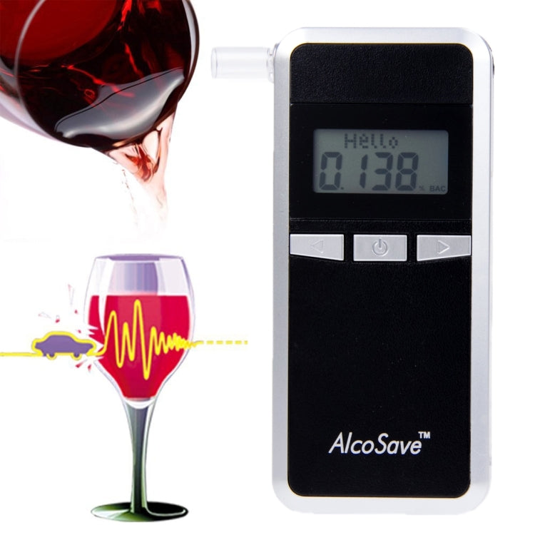 Alcohol 4 Digital LCD Display Breath Analyzer Tester(Black) by buy2fix