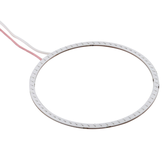 90mm 5W 180LM Angel Eyes Circles Car Headlight COB LED Lights for Vehicles, DC 12-24V (Green Light) by buy2fix