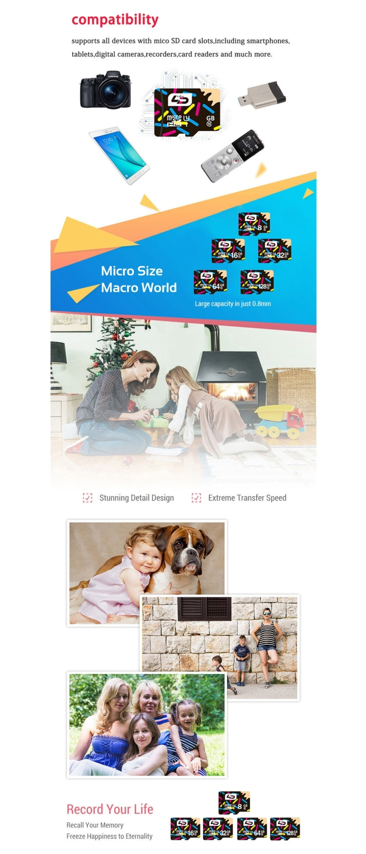 LD 32GB High Speed Class 10 TF/Micro SDXC UHS-1(U1) Memory Card by buy2fix