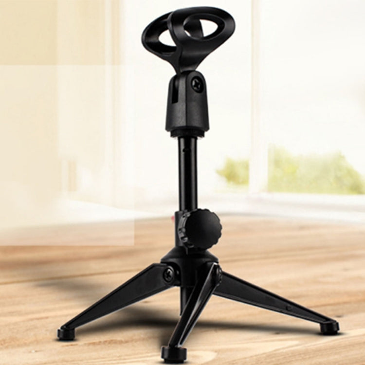 Extendable Adjustable Microphone Tripod Desktop Stand, Height: 19.5-24.5cm, For Live Broadcast, Show, KTV, etc by buy2fix
