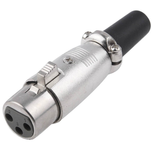 3 Pin XLR Female Plug Microphone Connector Adapter by buy2fix