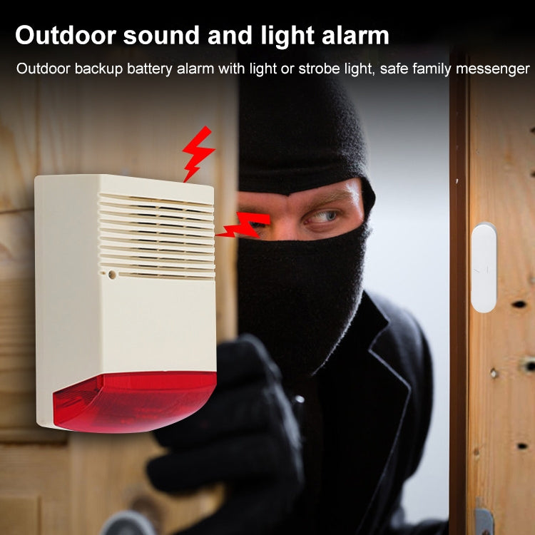 50W Outdoor High Power Wired Siren Flashlight by buy2fix