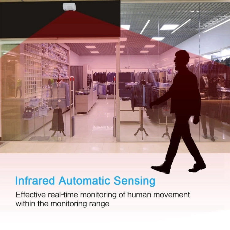 F622-108 Electro Guard Watch IR Remote Detection System / Wireless Doorbell(White) by buy2fix