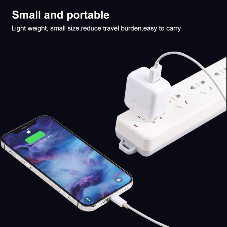 10W USB Charging Adapter with Foldable Plug, US Plug(White) by buy2fix
