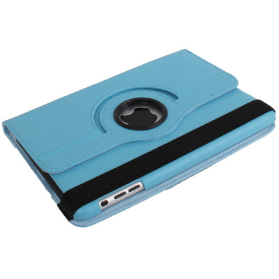 360 Degree Rotation Leather Case with Holder for iPad mini / mini 2 Retina(Baby Blue) by buy2fix