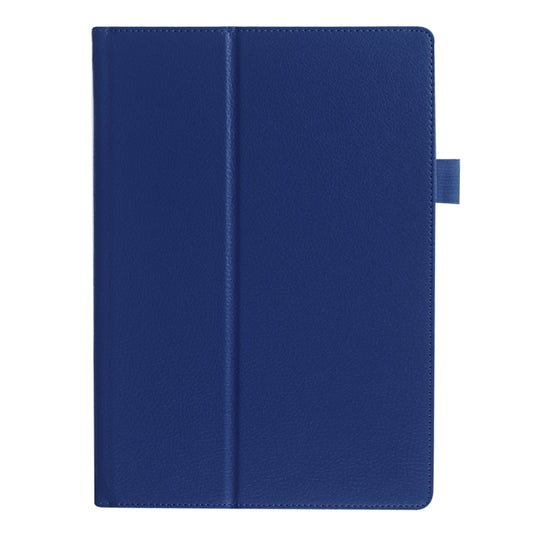 Litchi Texture Horizontal Flip Solid Color Leather Case with Holder for Lenovo TAB 2 A10-30 X30F & TAB 2 A10-70F, 10.1 inch(Dark Blue) by buy2fix