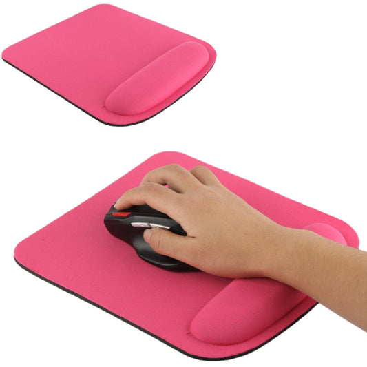Cloth Gel Wrist Rest Mouse Pad(Magenta) by buy2fix