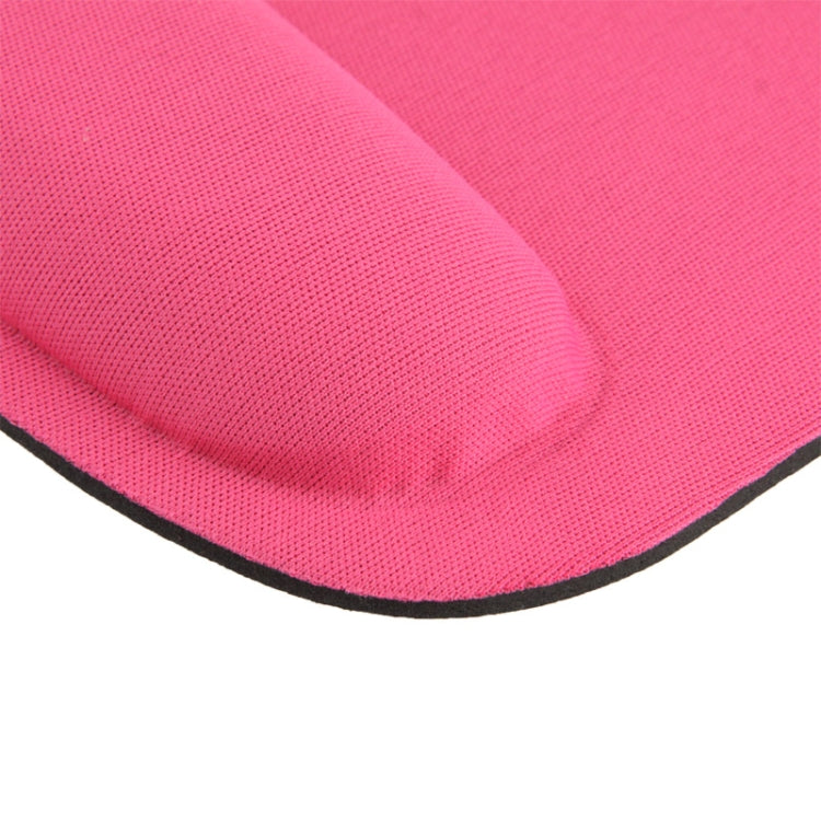 Cloth Gel Wrist Rest Mouse Pad(Magenta) by buy2fix