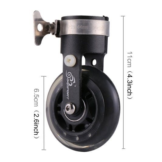 OQSPORT Folding Bicycle Auxiliary Wheel Booster Wheel(Black) by buy2fix
