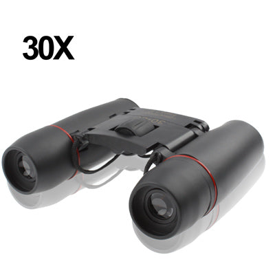 Mini Folded Field 7.2 Degree 126m / 1000m 30 x 60mm Red Multi-Coated Day Vision Outdoor Telescope Binoculars(Black) by buy2fix