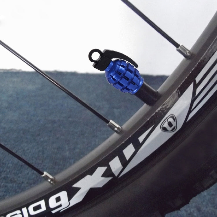 4 PCS Universal Bicycle Tire Valve Caps(Blue) by buy2fix