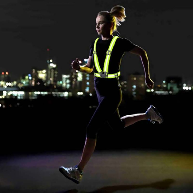 Night Riding Running Flexible Reflective Safety Vest(Purple) by buy2fix