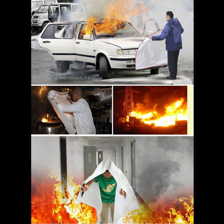 Emergency Survival Fire Blanket Shelter Safety Protector Extinguishers Tent, Size: 1*1m by buy2fix