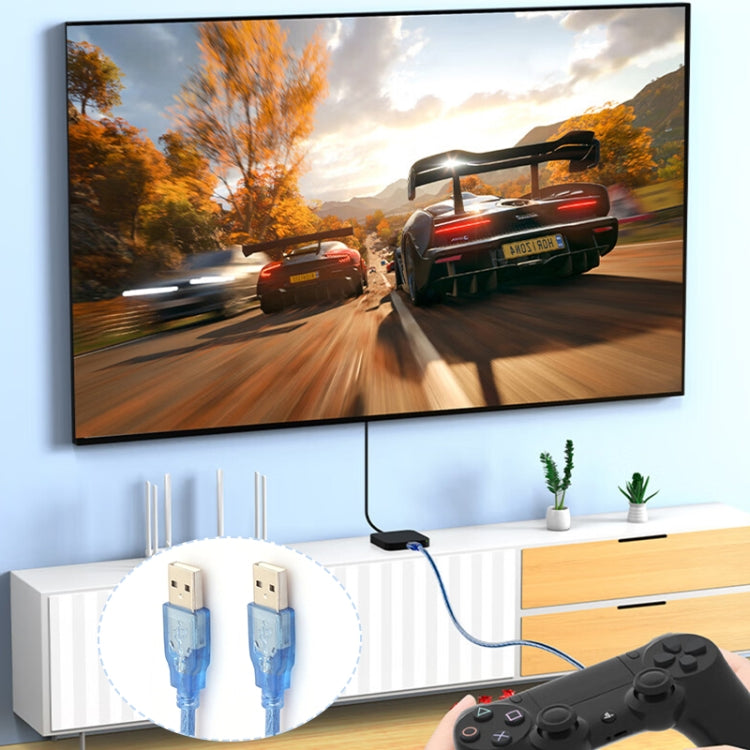 USB 2.0 AM to AM Cable, Length: 30cm(Blue) by buy2fix