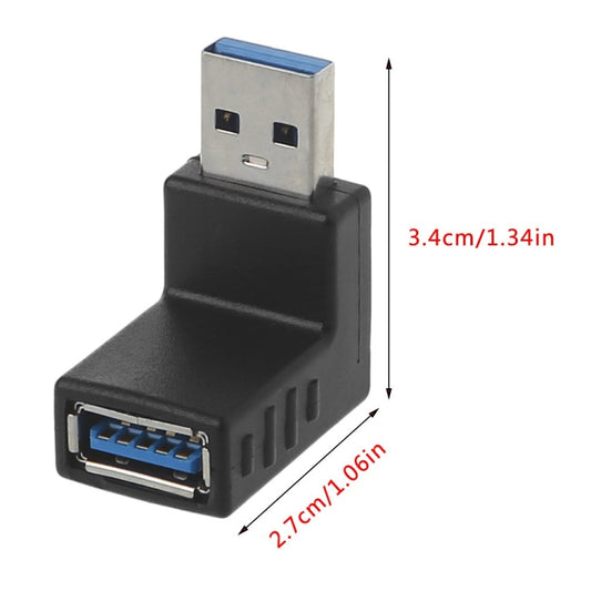 USB 3.0 AM to USB 3.0 AF Adapter(Black) by buy2fix