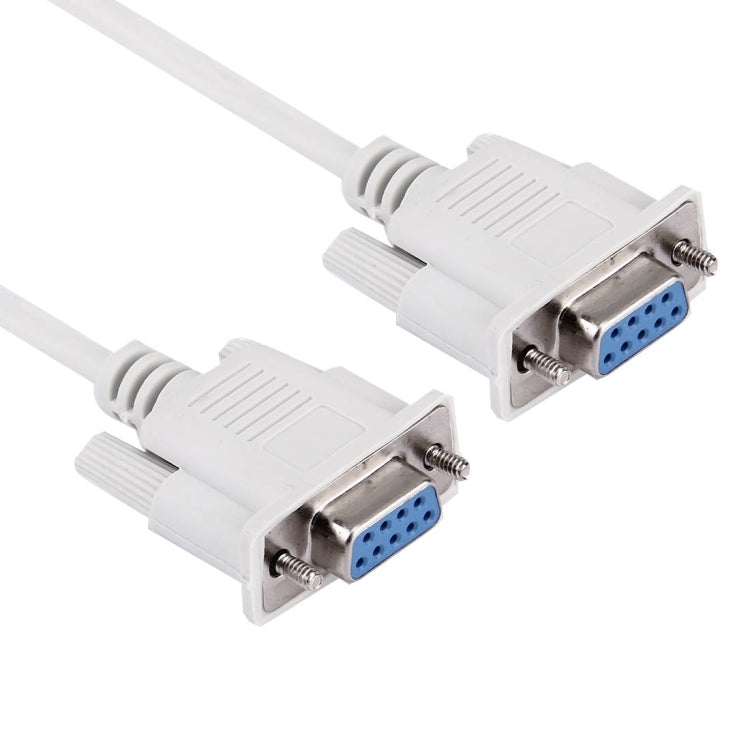 RS232 9P Female to 9P Female Cable, Length: 1.5m(White) by buy2fix