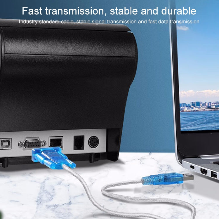 USB to RS232 Cable , With Two IC (Color Random delivery) by buy2fix