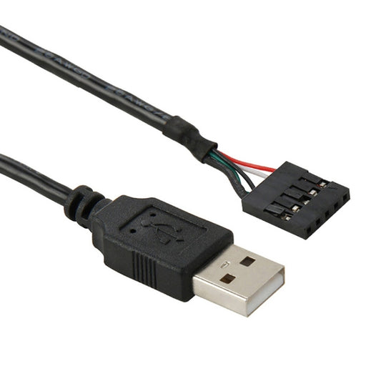 5 Pin Motherboard Female Header to USB 2.0 Male Adapter Cable, Length: 50cm by buy2fix