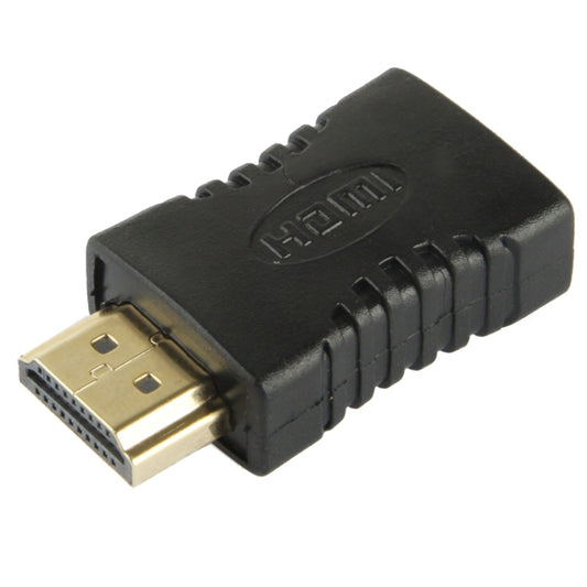 Gold Plated HDMI 19 Pin Male to Female Adapter(Black) by buy2fix