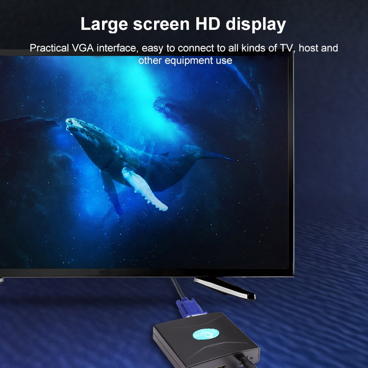 VGA to HDMI Converter with Audio (FY1316)(Black) by buy2fix