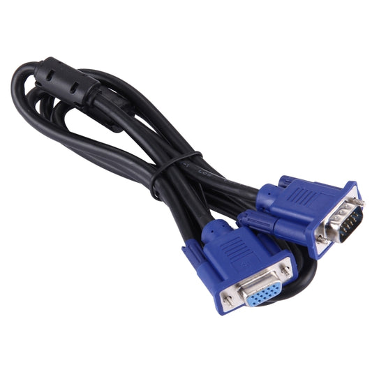 1.5m Good Quality VGA 15 Pin Male to VGA 15 Pin Female Cable for LCD Monitor, Projector, etc by buy2fix