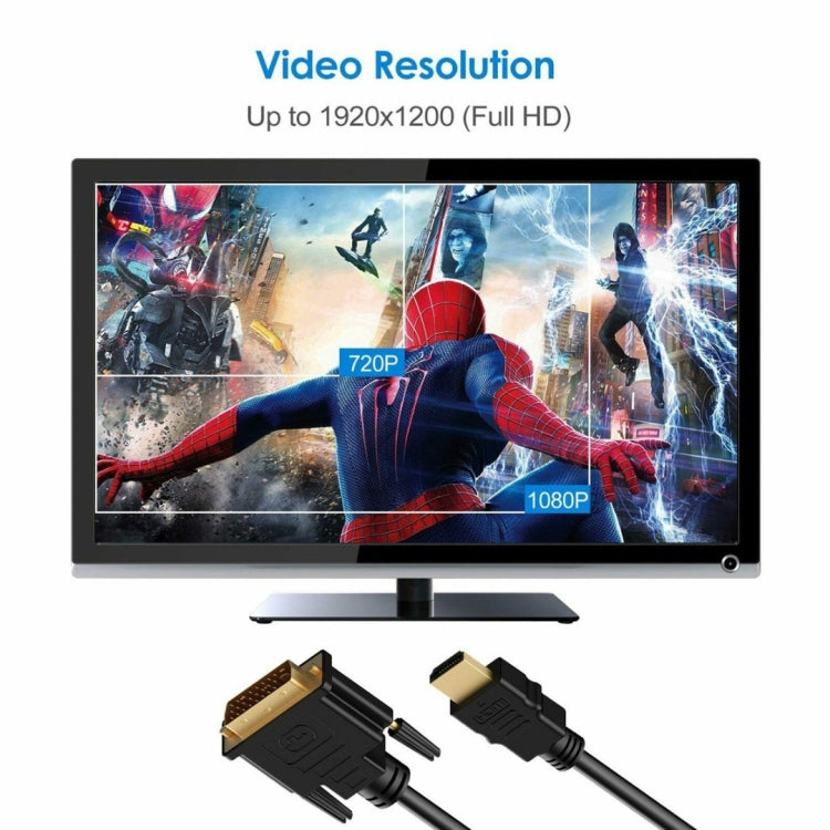 1.8m High Speed HDMI to DVI Cable, Compatible with PlayStation 3 by buy2fix