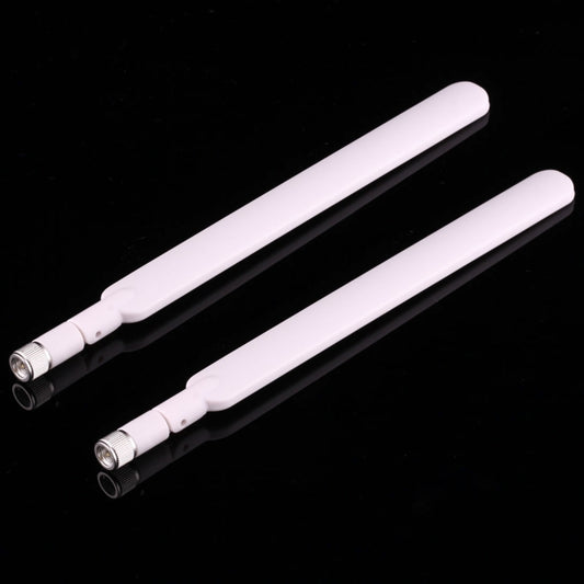 2 PCS B593 5dBi SMA Male 4G LTE Router Antenna(White) by buy2fix