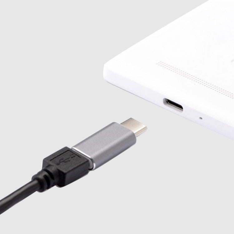 Aluminum Micro USB to USB 3.1 Type-C Converter Adapter(Silver) by buy2fix