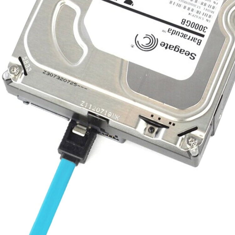 7 Pin SATA 3.0 Female to 7 Pin SATA 3.0 Female HDD Data Cable, Length: 50cm(Blue) by buy2fix