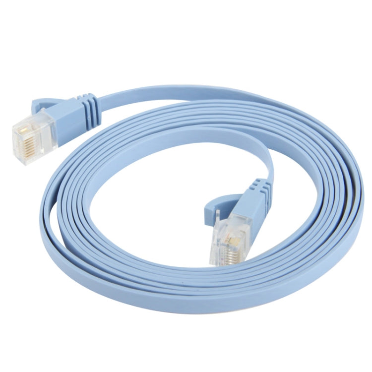 CAT6 Ultra-thin Flat Ethernet Network LAN Cable, Length: 2m (Baby Blue) by buy2fix