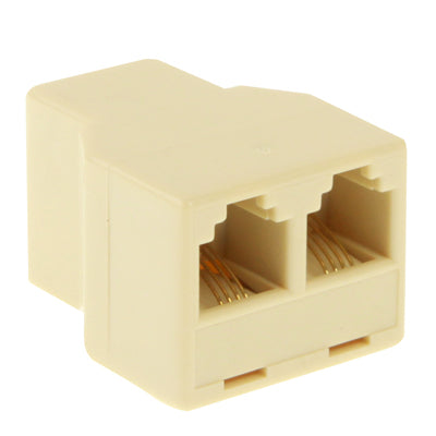 RJ11 Female to 2 Female Phone Splitter by buy2fix
