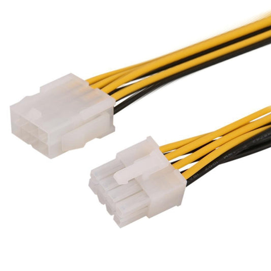 8 pin Male to 8 pin Female Power Extension Cable by buy2fix
