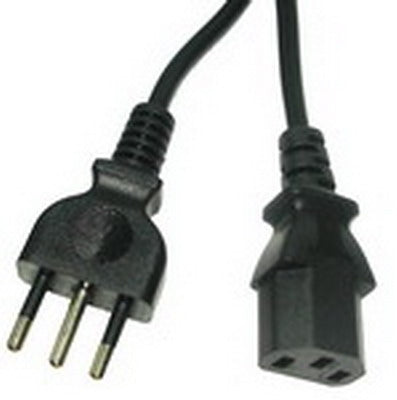 3 Prong AC Desktop PC Italy Standards Power Cord, Cable Length: 1.5m by buy2fix
