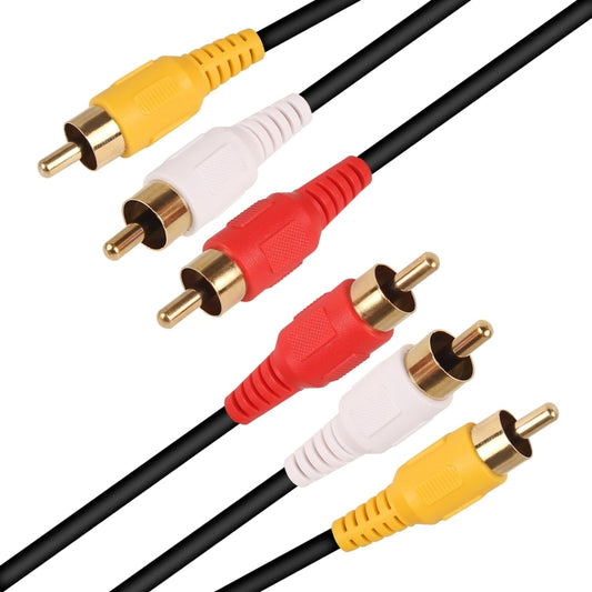 Normal Quality Audio Video Stereo RCA AV Cable, Length: 3m by buy2fix