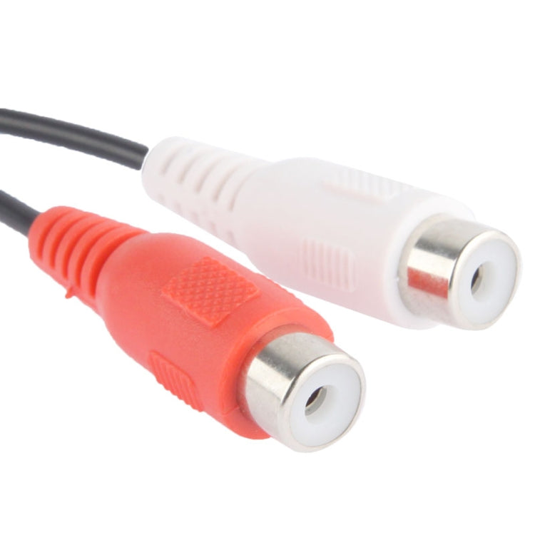 2 RCA AV Female To 1 RCA Male Y Splitter Video Cable Adapter, Length: 26.5cm by buy2fix