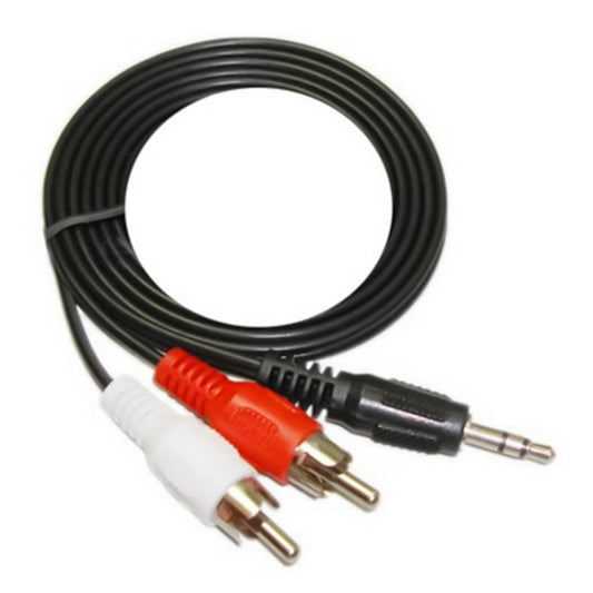 Jack 3.5mm Stereo to RCA Male Audio Cable, Length: about 2.7m by buy2fix