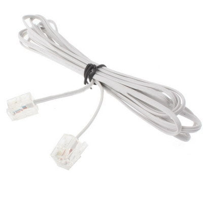 4 Core RJ11 to RJ11 Telephone cable, Length: 5m by buy2fix