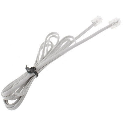 4 Core RJ11 to RJ11 Telephone cable, Length: 1.5m by buy2fix