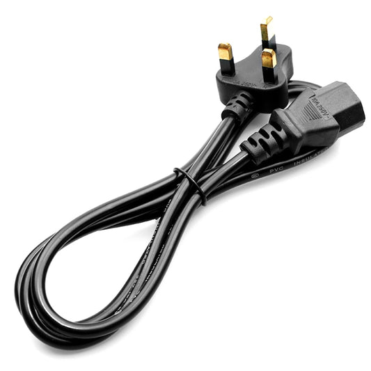 Small UK Power Cord, Cable Length: 1.2m by buy2fix