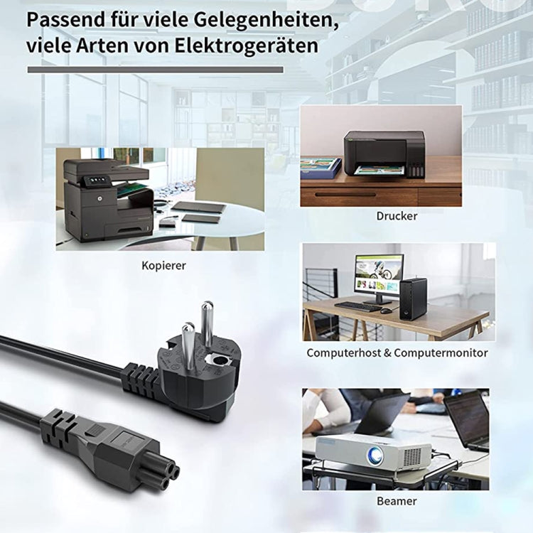 1.2m 3 Prong Style EU Notebook Power Cord by buy2fix