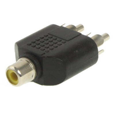 RCA Female to 2 RCA Male Adapter by buy2fix