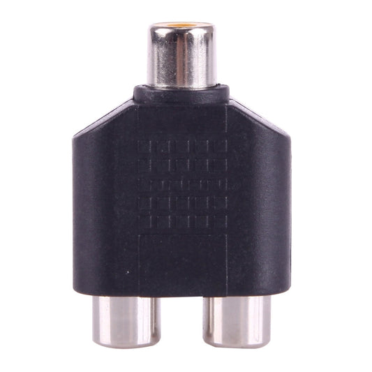 RCA Female to 2 RCA Female Adapter(Black) by buy2fix