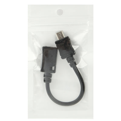 Mini USB Female to Micro USB Male Cable Adapter, Length: 13cm(Black) by buy2fix