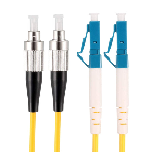 LC-FC Dual-Core Single Mode Fiber Optic Jumper,Length: 3m by buy2fix