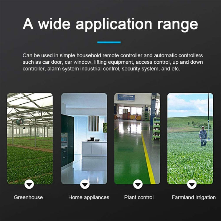 12V 2CH 200m RF Wireless Remote Control System Control + Switch Transmitter by buy2fix