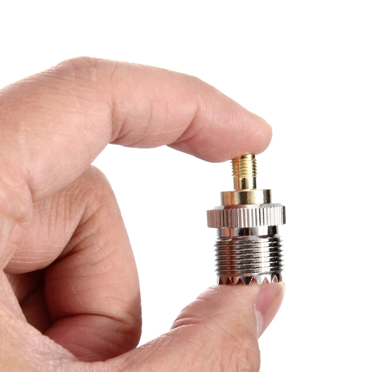 Coaxial SMA Female to UHF Female Adapter(Silver) by buy2fix