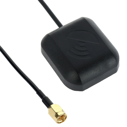 Vehicle GPS Antenna Active Receiver Magnetic Base Mount Adapter Aerial SMA Male Connector, Cable Length: 3m by buy2fix