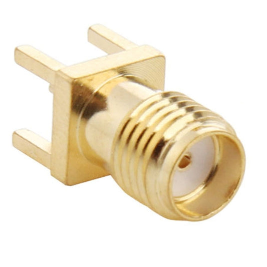 10 PCS Gold Plated SMA Female Panel Mount PCB Square Equally RF Connector Adapter by buy2fix