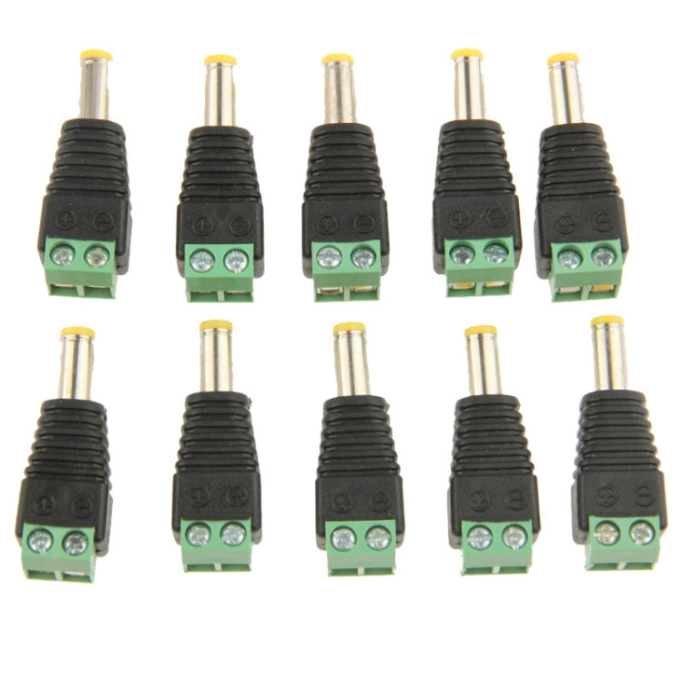 10 PCS Green Male DC 5.5 x 2.1mm Power Connector by buy2fix